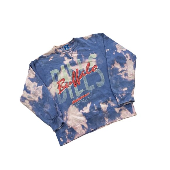 Rare Vintage Champion Buffalo Bills NFL Bleached Crewneck Sweatshirt Men's Large - Picture 3 of 8